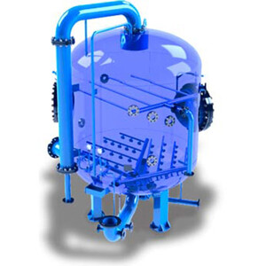 Осветлительный вертикальный фильтр ФОВ-1,4-0,6 предназначен для удаления из воды взвешенных примесей разной степени дисперсности и используется в схемах водоподготовительных установок промышленных и отопительных котельных.
